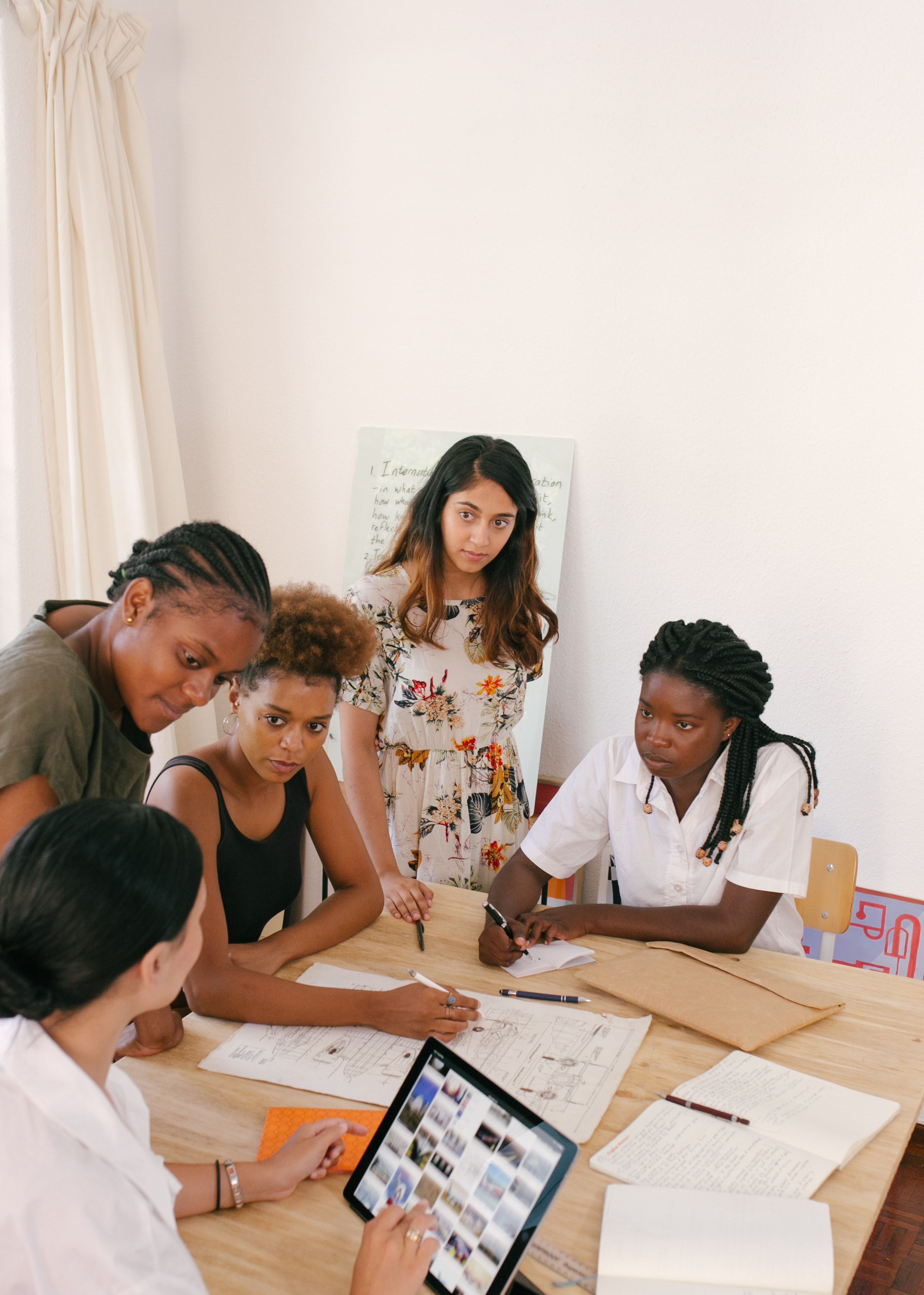 students having a discussion